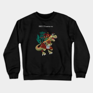 Clanosaurus Rex BRUCEsaurus rex Plaid Bruce Family Tartan Crewneck Sweatshirt